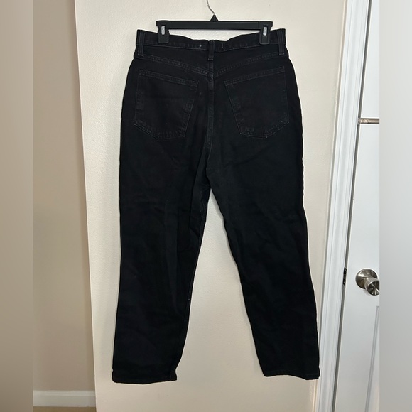 NWT Abercrombie & Fitch Curve Love The 90s Straight Ultra High Rise Black 31 12s - Picture 11 of 12